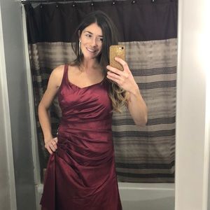 Burgundy formal dress